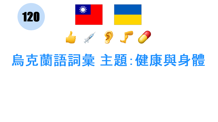 烏克蘭語詞彙 主題：健康與身體
